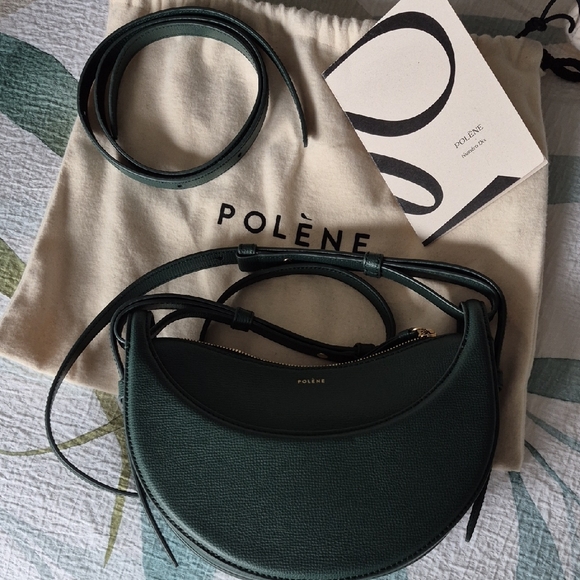 Green Leather Crossbody Bag - Picture 6 of 6